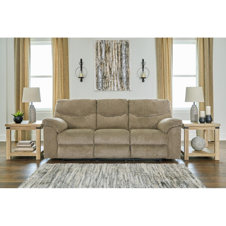 alphons brown reclining sofa   