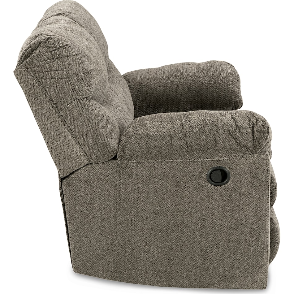 alphons putty reclining console loveseat   