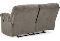 alphons putty reclining console loveseat   