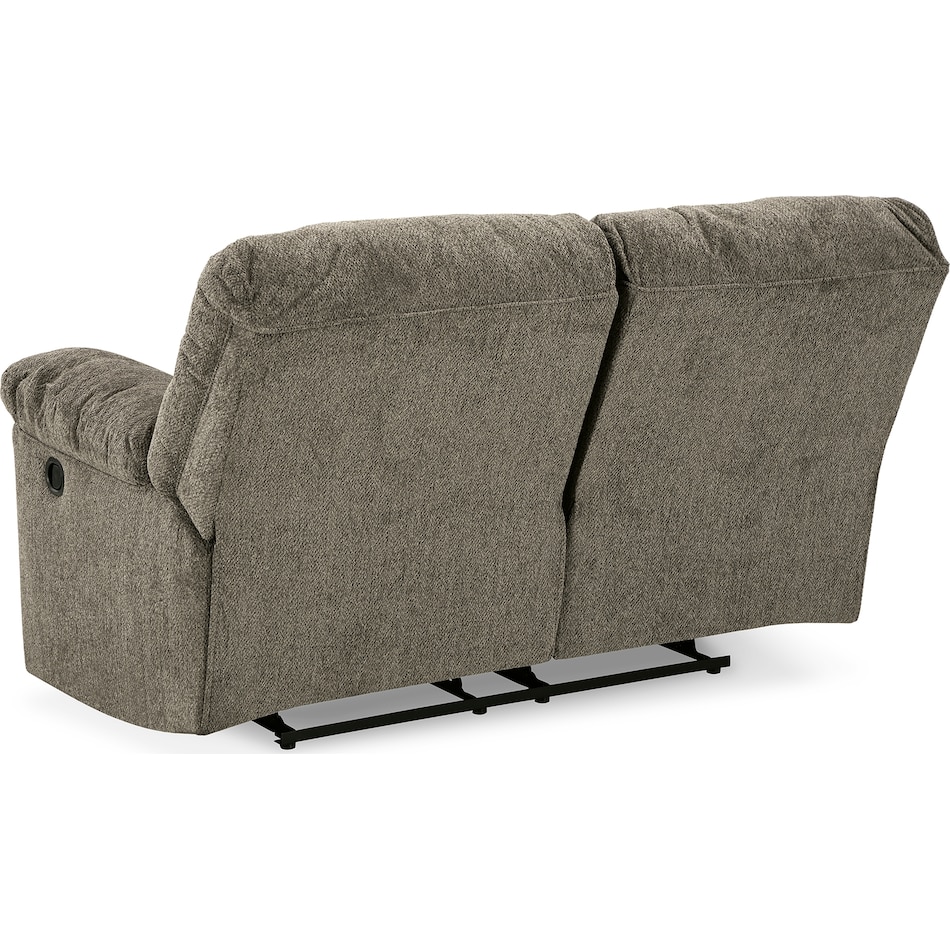 alphons putty reclining console loveseat   