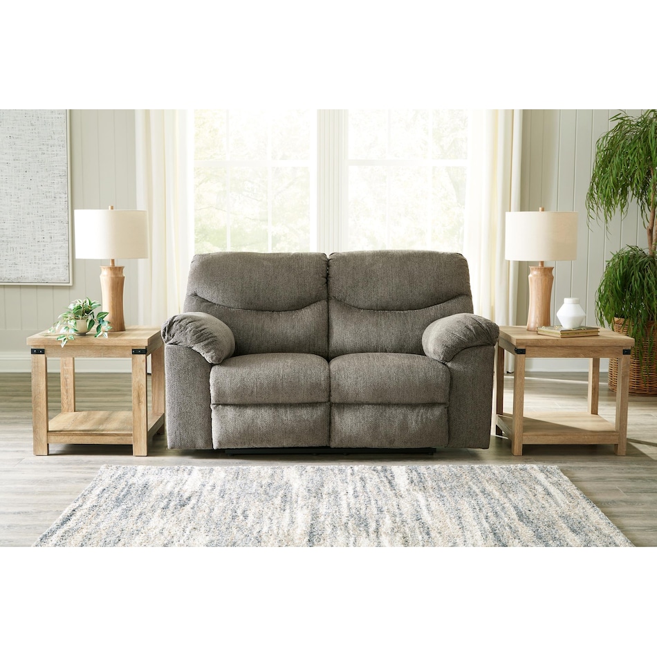 alphons reclining console loveseat   