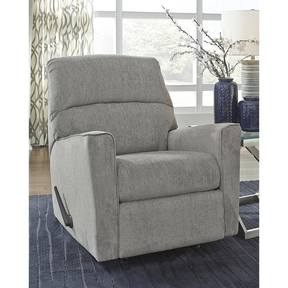 altari grey recliner   