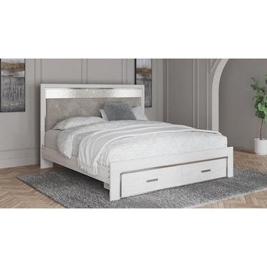 ALTYRA KING UPHOLSTERED STORAGE BED