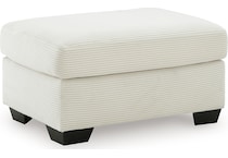 amesley ivory ivory ottoman   