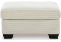 amesley ivory ivory ottoman   