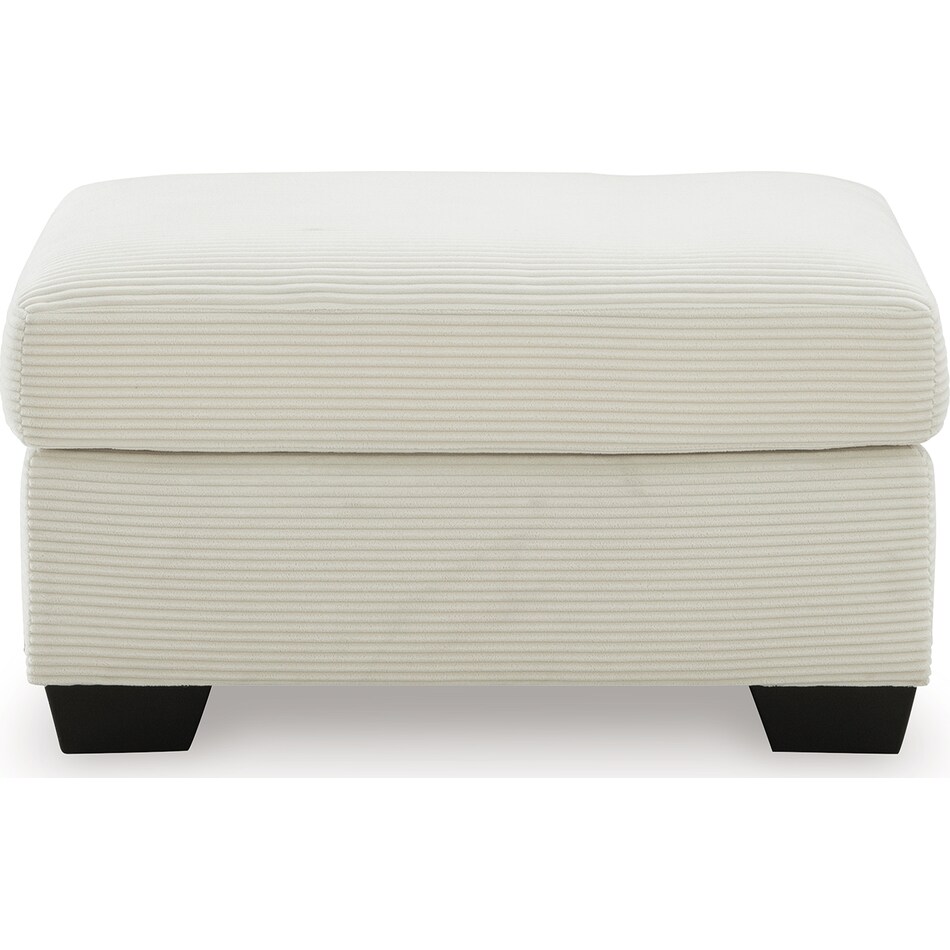 amesley ivory ivory ottoman   