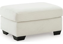 amesley ivory ivory ottoman   