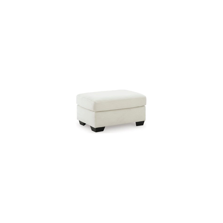 amesley ivory ivory ottoman   