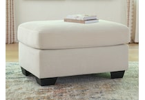 amesley ivory ivory ottoman   