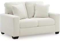 amesley ivory loveseat   