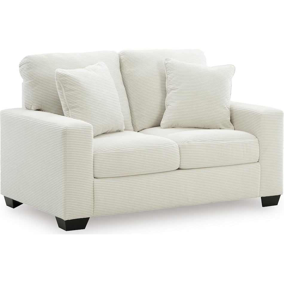 amesley ivory loveseat   