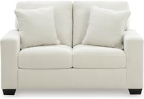 amesley ivory loveseat   