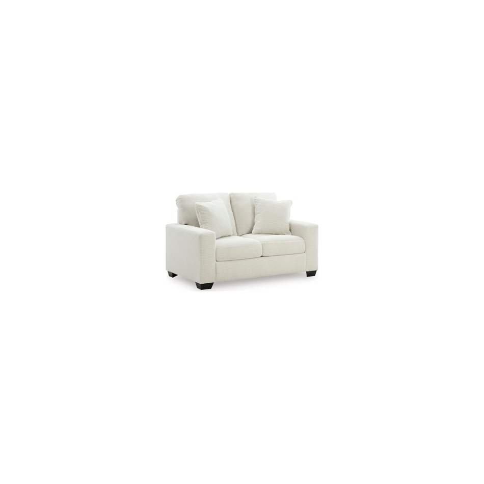 amesley ivory loveseat   