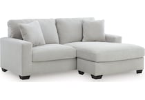 amesley smoke sofa chaise   