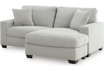 amesley smoke sofa chaise   