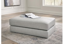 amiata glacier leather cocktail ottoman   