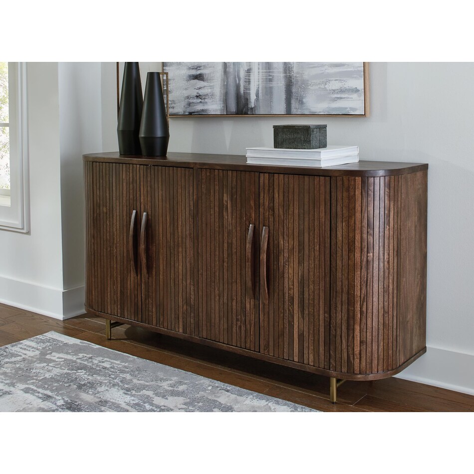 amickly dark brown accent cabinet   