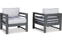 amora charcoal gray chair   