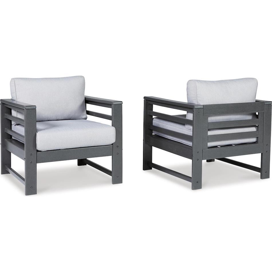 amora charcoal gray chair   