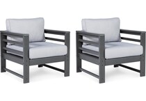 amora charcoal gray chair   
