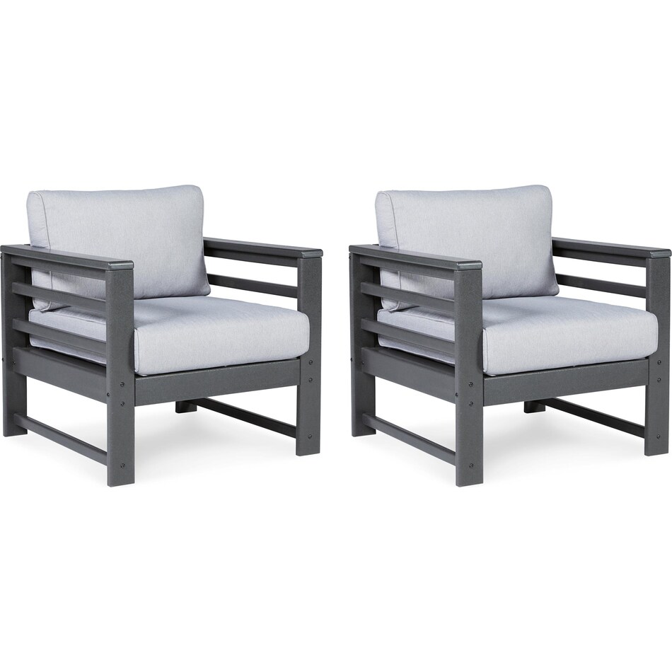 amora charcoal gray chair   