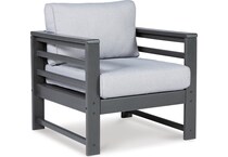 amora charcoal gray chair   