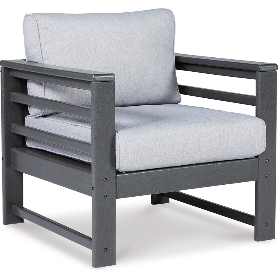 amora charcoal gray chair   