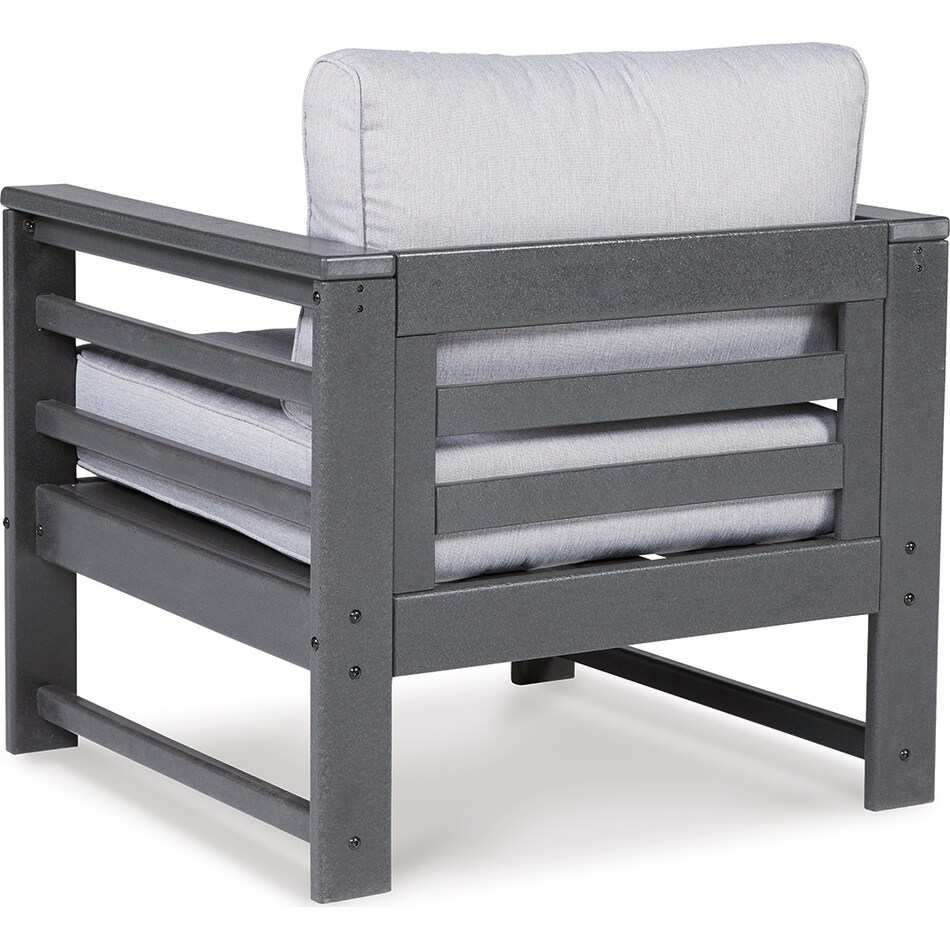 amora charcoal gray chair   