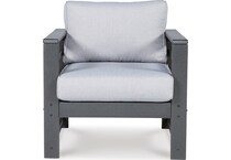 amora charcoal gray chair   