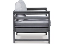 amora charcoal gray chair   