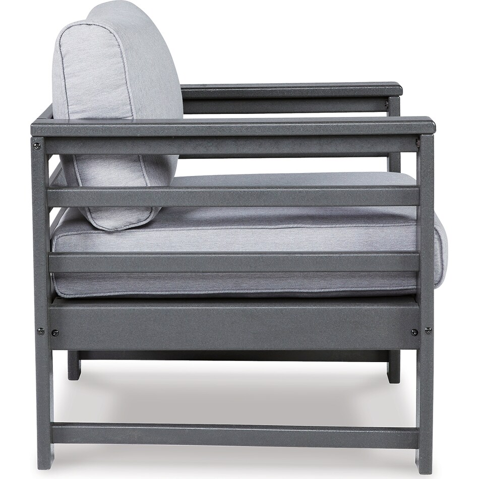 amora charcoal gray chair   