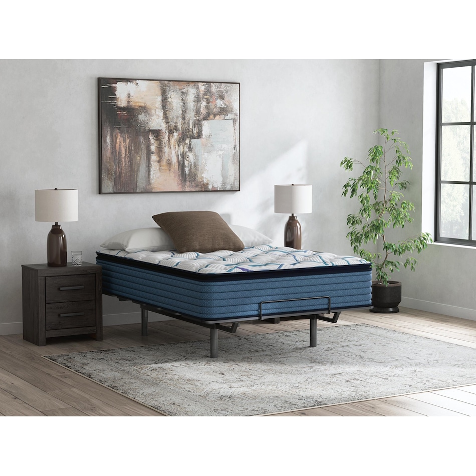 anniversary  plush pt white mattress queen   