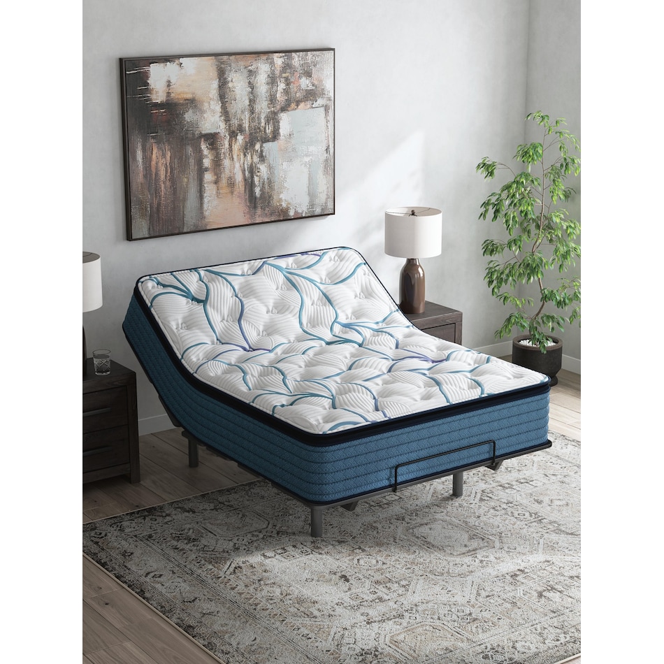 anniversary  plush pt white mattress queen   