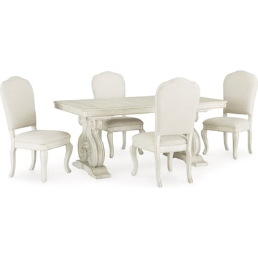 ARLENDYNE DINING TABLE AND 4 CHAIRS