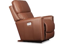 apollo brown power leather recliner   