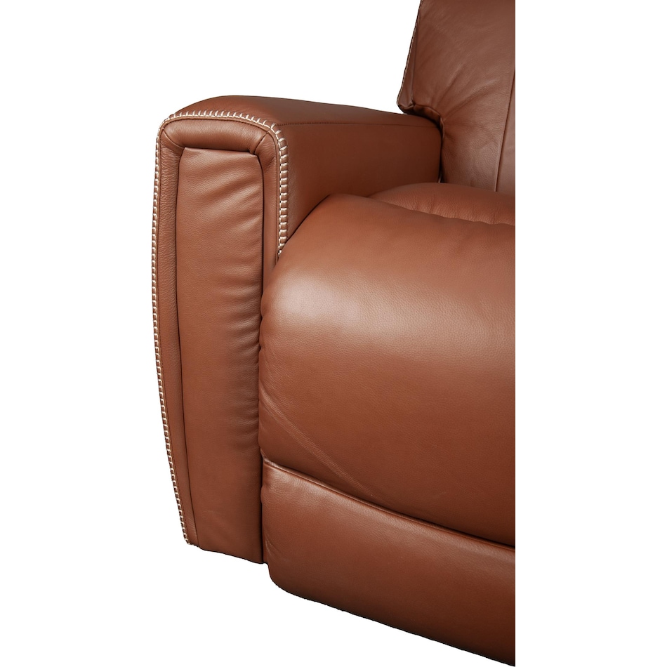 apollo brown power leather recliner   