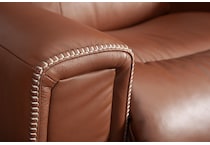 apollo brown power leather recliner   
