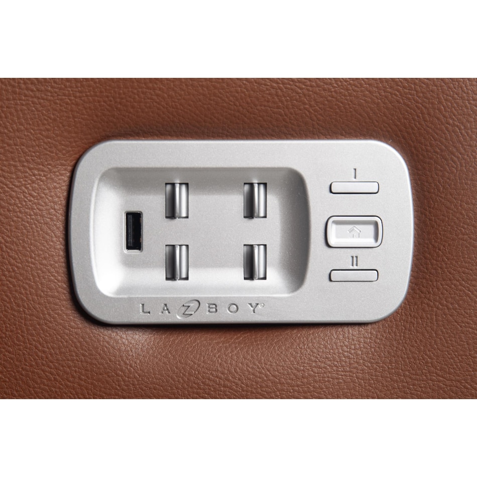 apollo brown power leather recliner   