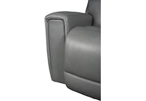 apollo grey power leather reclining sofa   