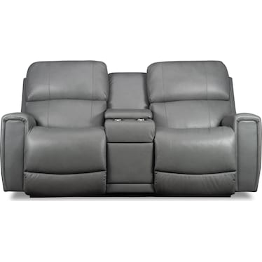 APOLLO LEATHER POWER RECLINING LOVESEAT