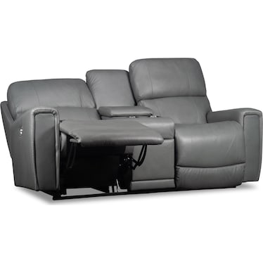 APOLLO LEATHER POWER RECLINING LOVESEAT