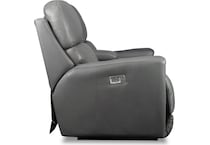 apollo power leather reclining console loveseat   