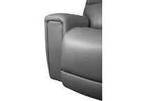 apollo power leather reclining console loveseat   