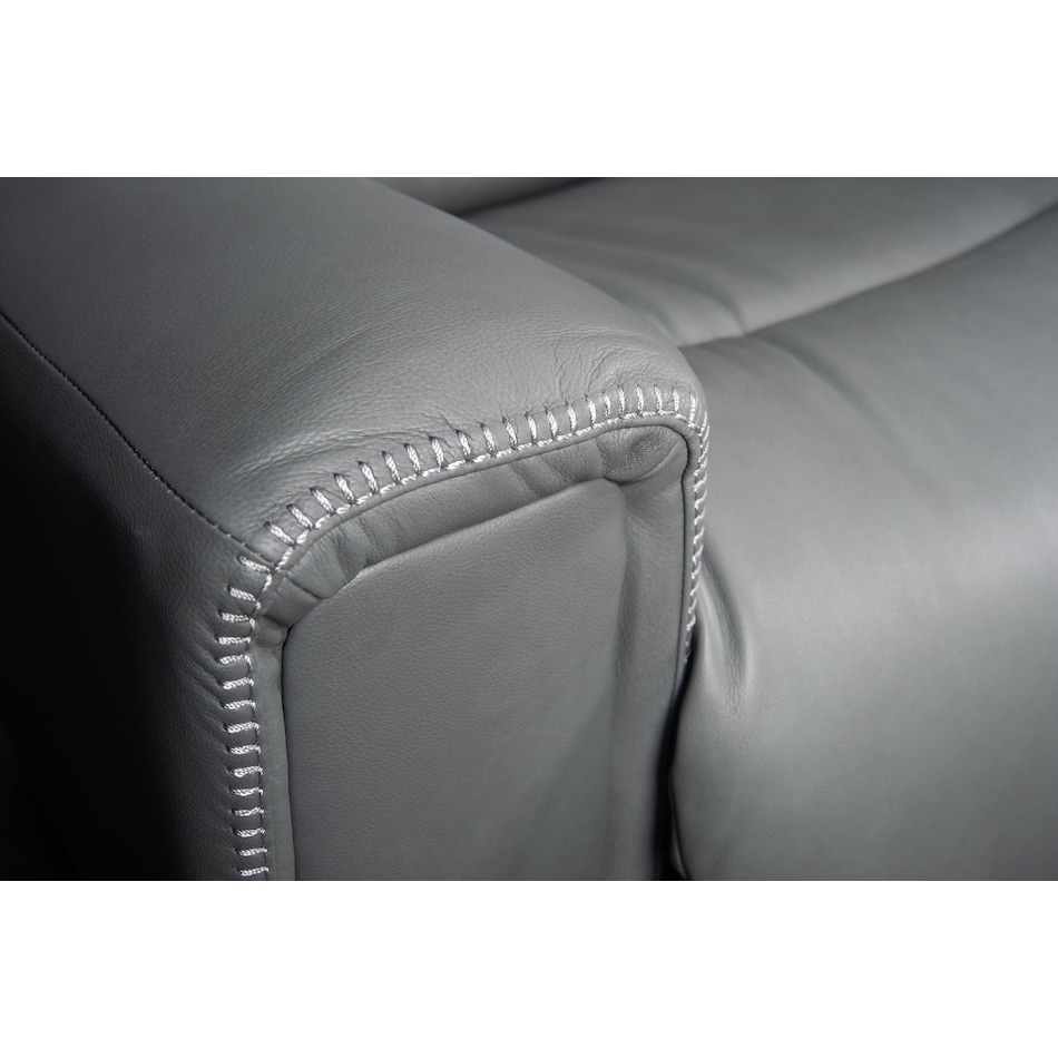 apollo power leather reclining console loveseat   