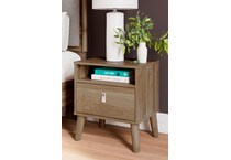 aprilyn honey nightstand   