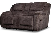 aramis brown power reclining loveseat   