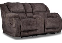 aramis brown power reclining loveseat   