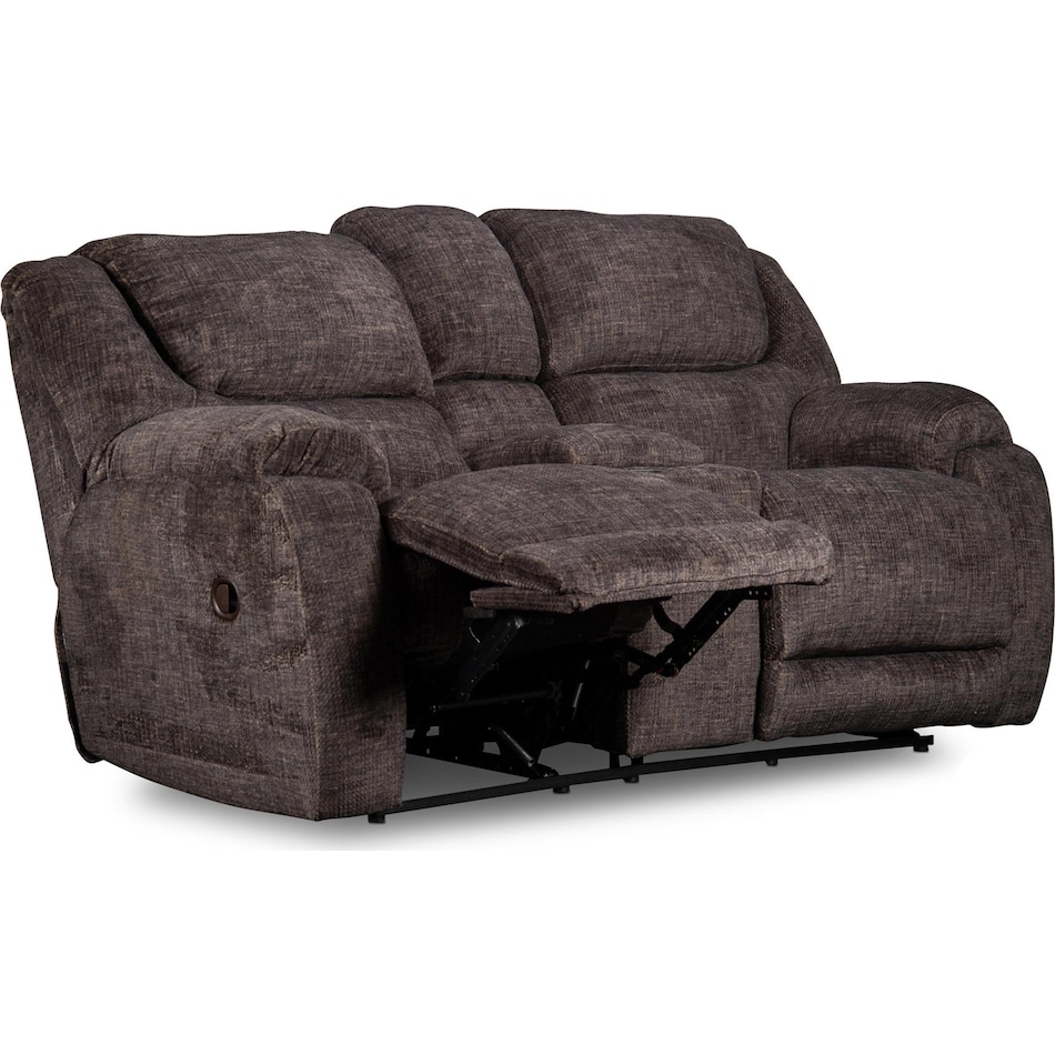 aramis brown reclining loveseat   