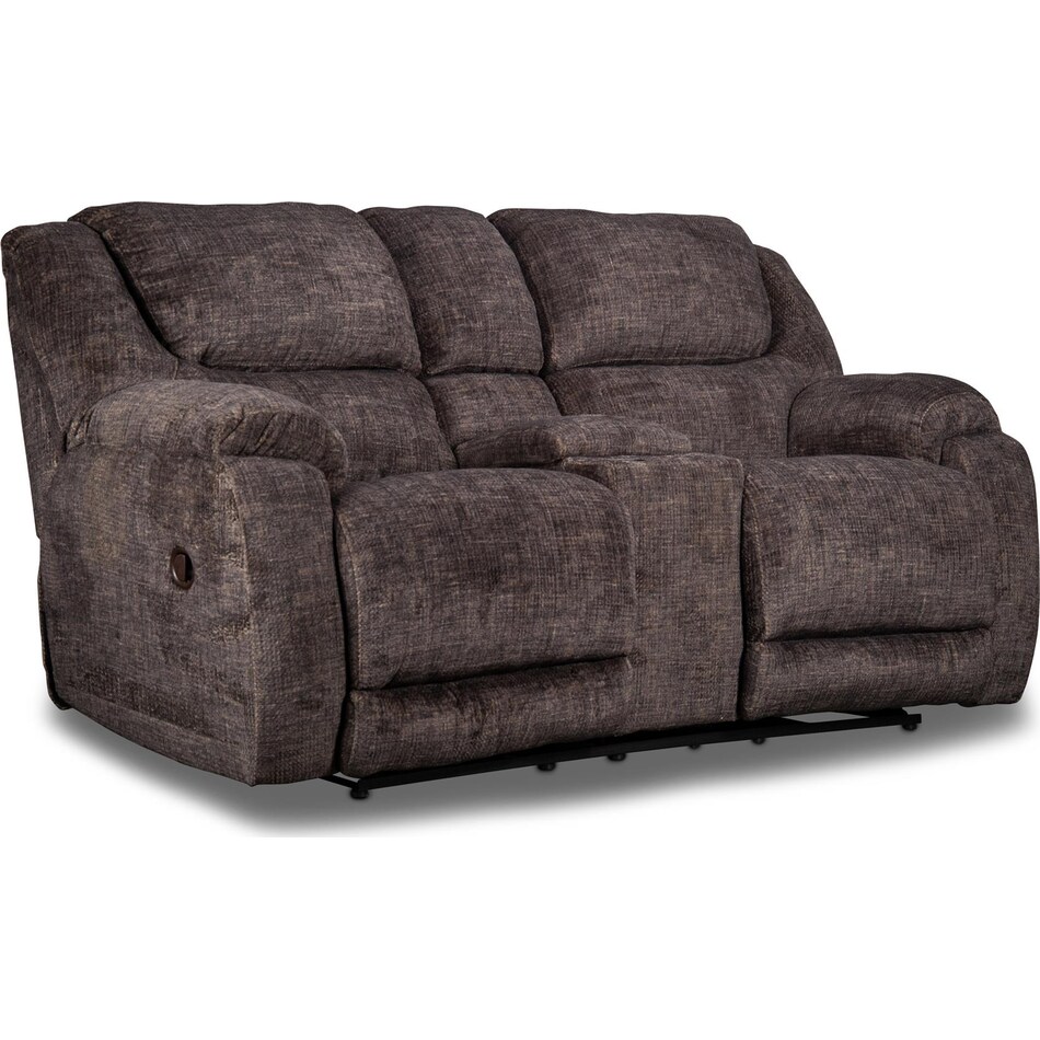 aramis brown reclining loveseat   