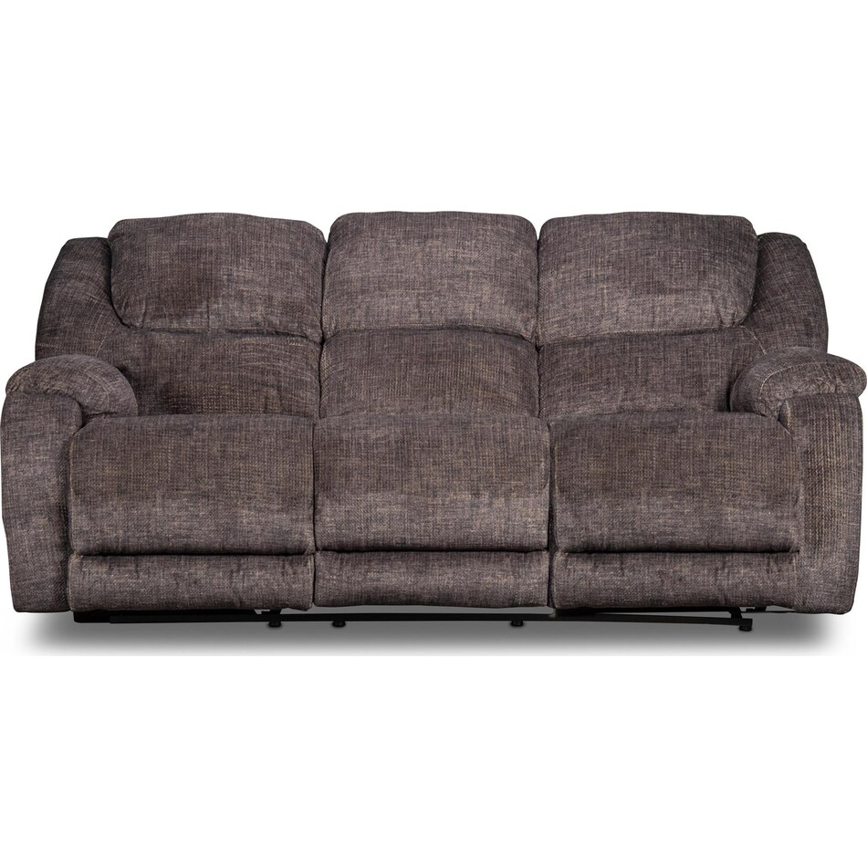 aramis brown reclining sofa   